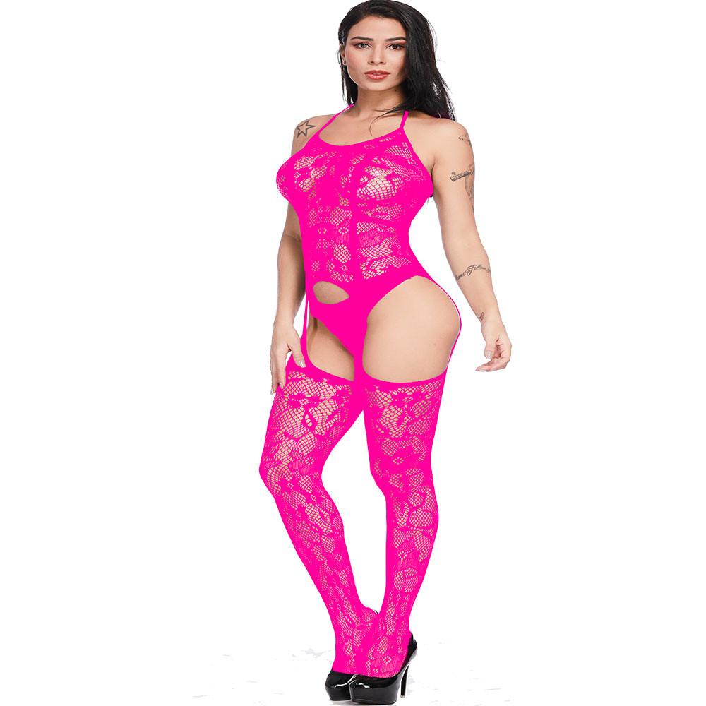 Růžový Sexy Bodystocking