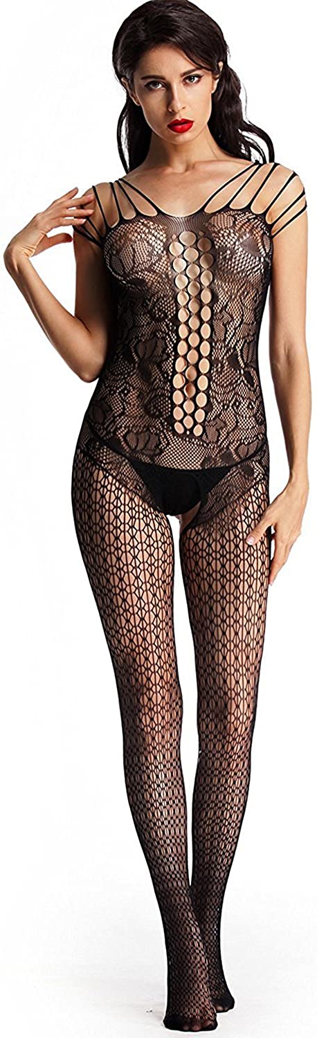 Černý Sexy Bodystocking Silvra