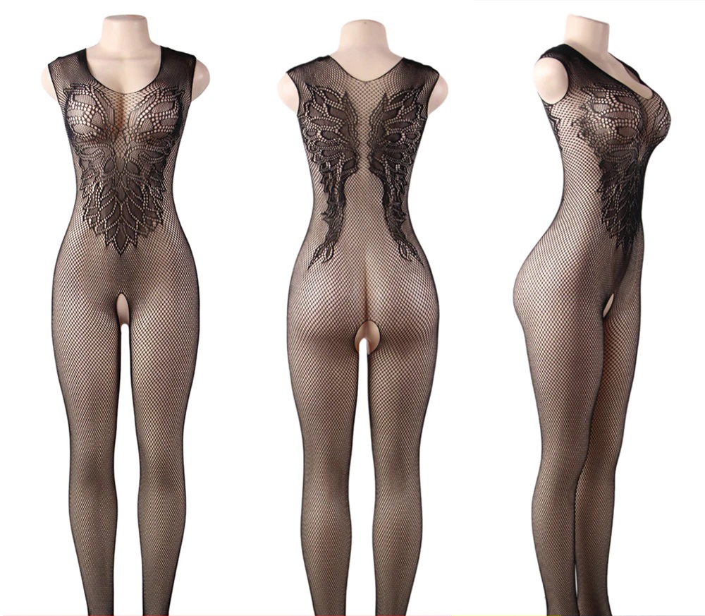 Černý Sexy Bodystocking Inkora