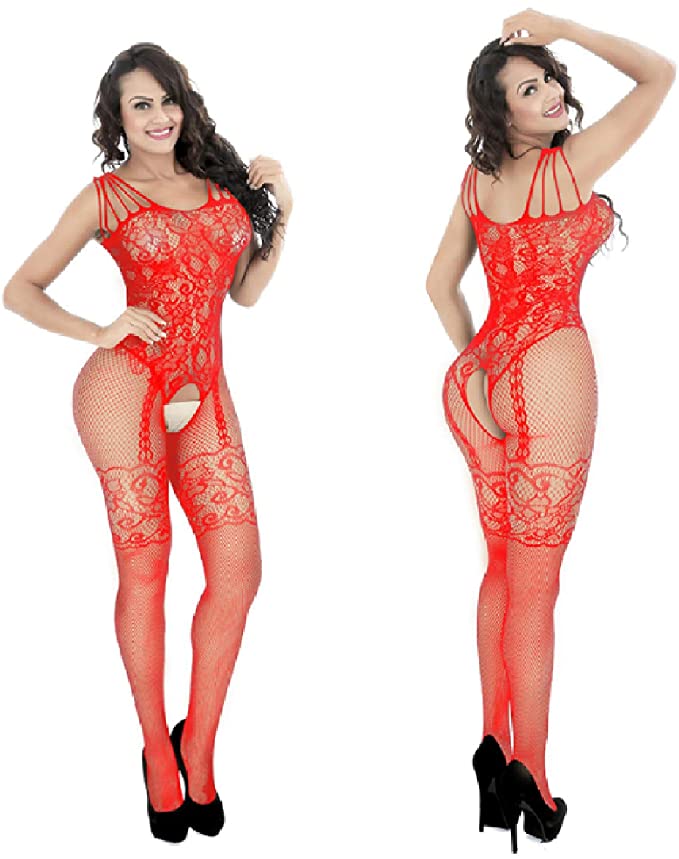 Červený Sexy Bodystocking Ardoa
