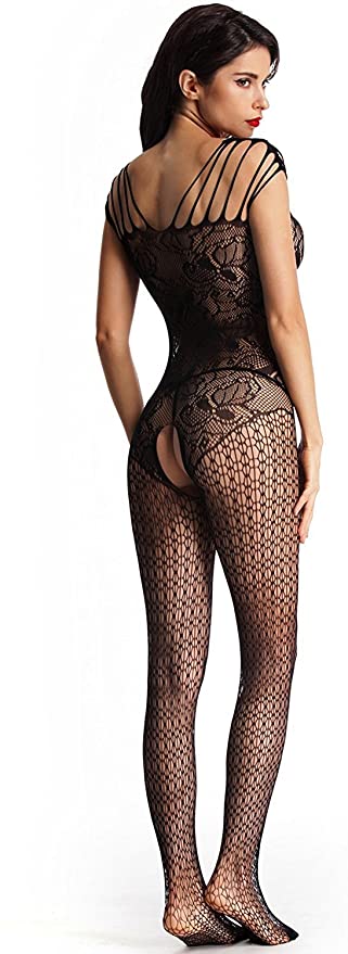 Černý Sexy Bodystocking Silvra